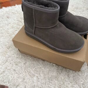 UGG Charcoal Suede Boots